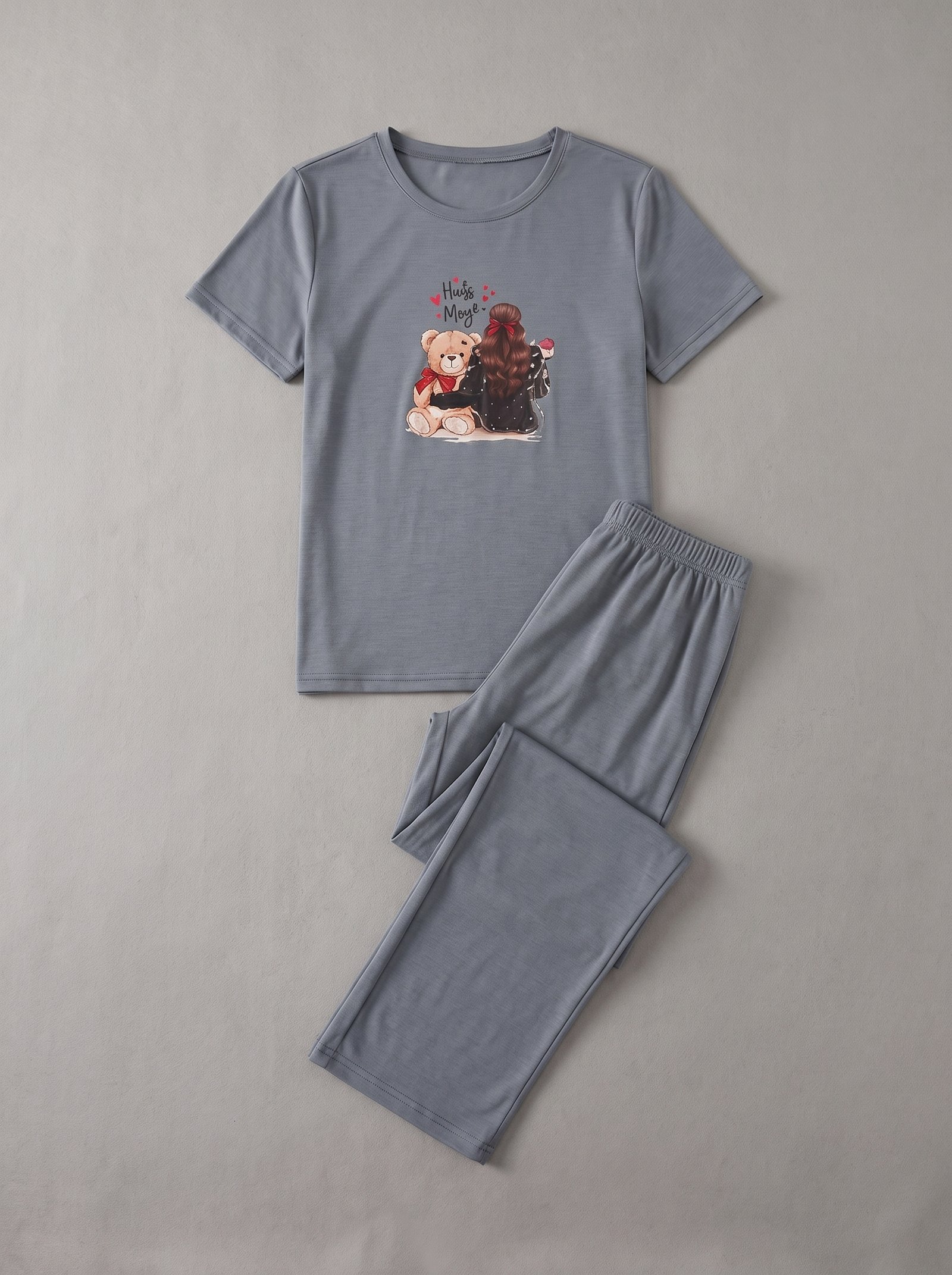 womens-printed-short-sleeve-pajama-set