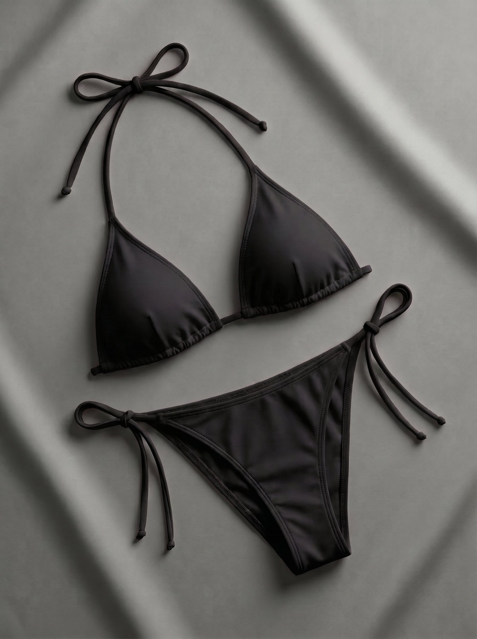 Plain Jersey Bikni Set  (Black, Blue, Maroon, Pink, Red, Skin) | Sizes 32–42