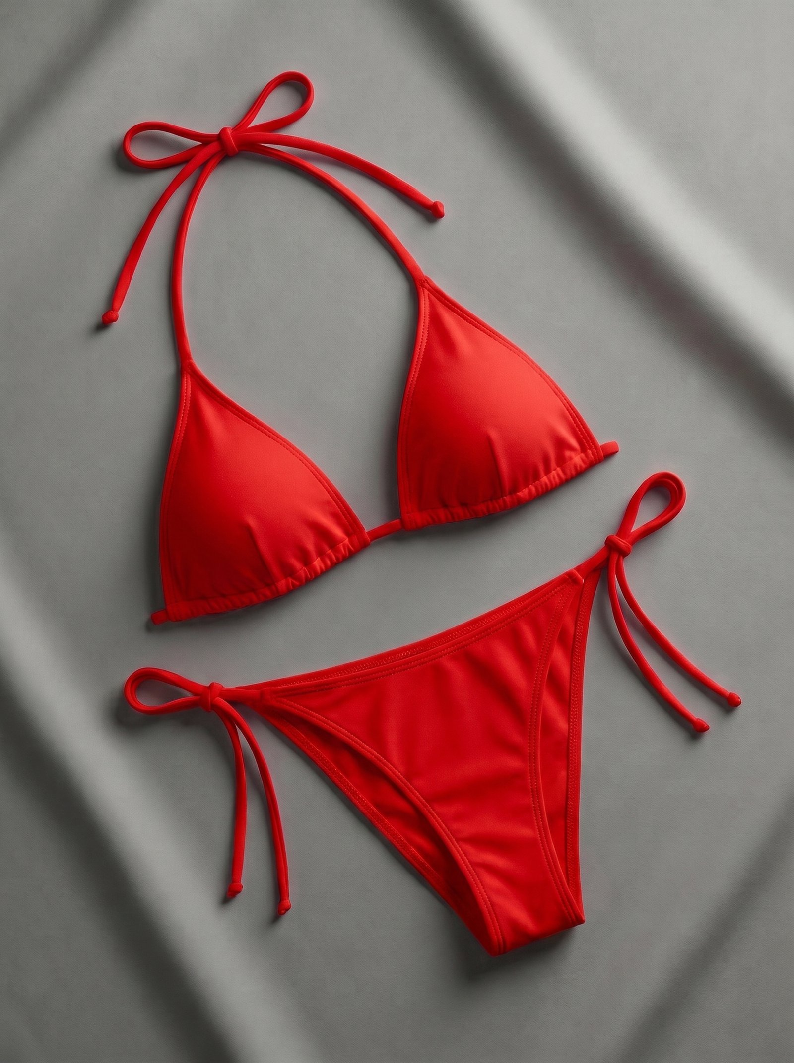 Plain Jersey Bikni Set  (Black, Blue, Maroon, Pink, Red, Skin) | Sizes 32–42 - Image 4