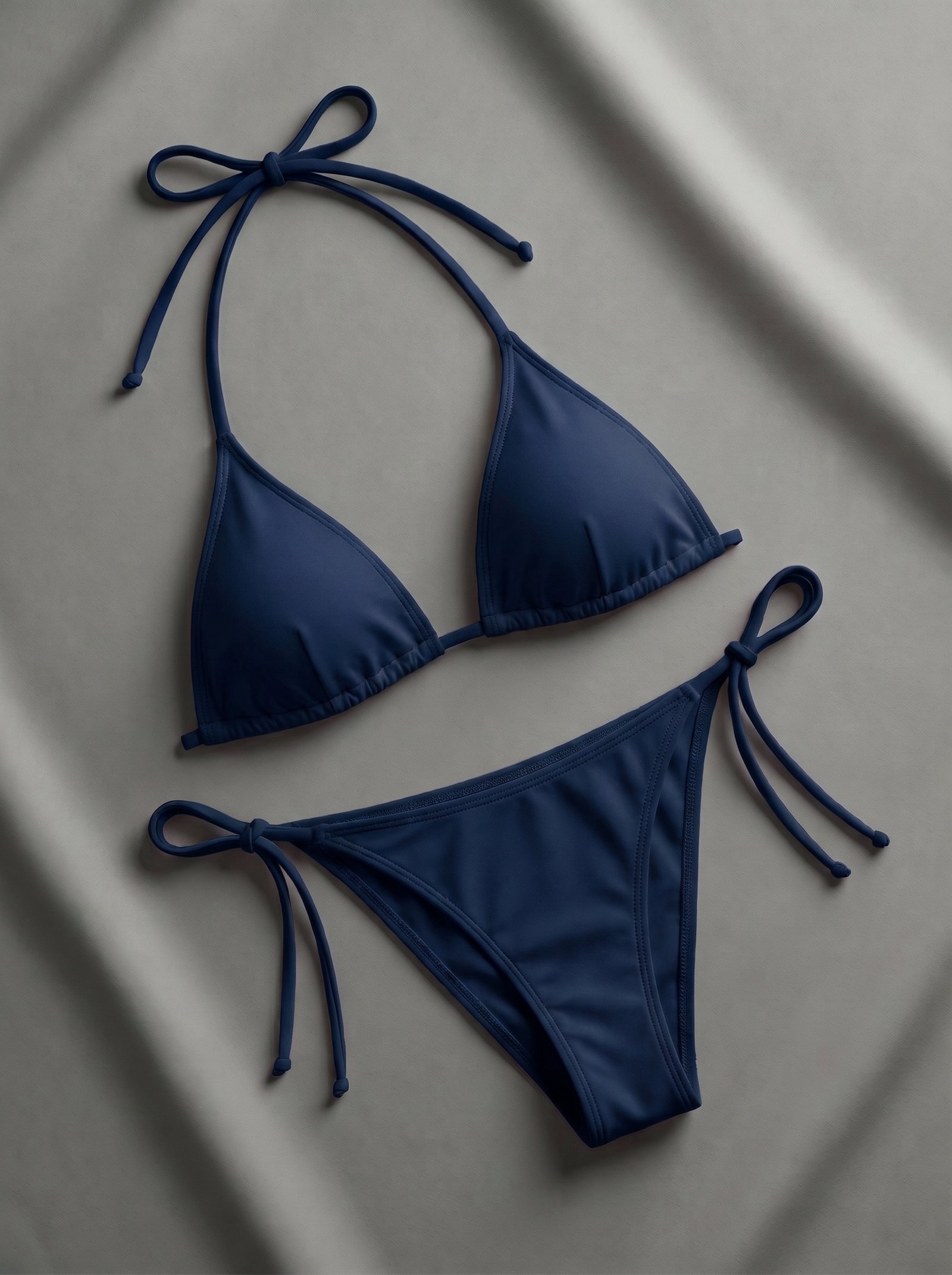 Plain Jersey Bikni Set  (Black, Blue, Maroon, Pink, Red, Skin) | Sizes 32–42 - Image 2