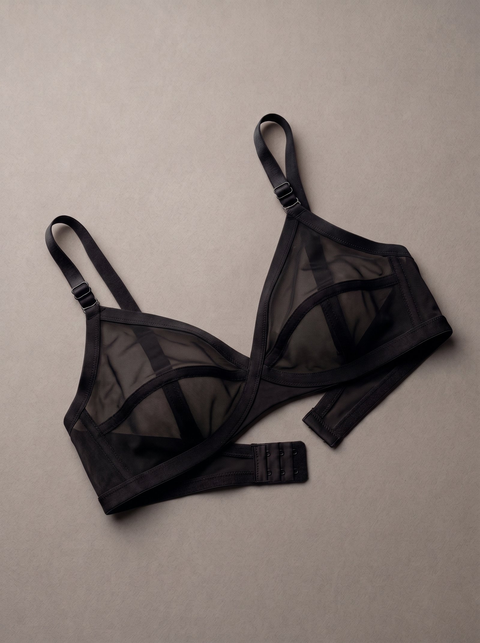 Women’s Net Bra – Soft Transparent Mesh Bra (Black, Blue, Maroon, Pink) | Sizes 32–42