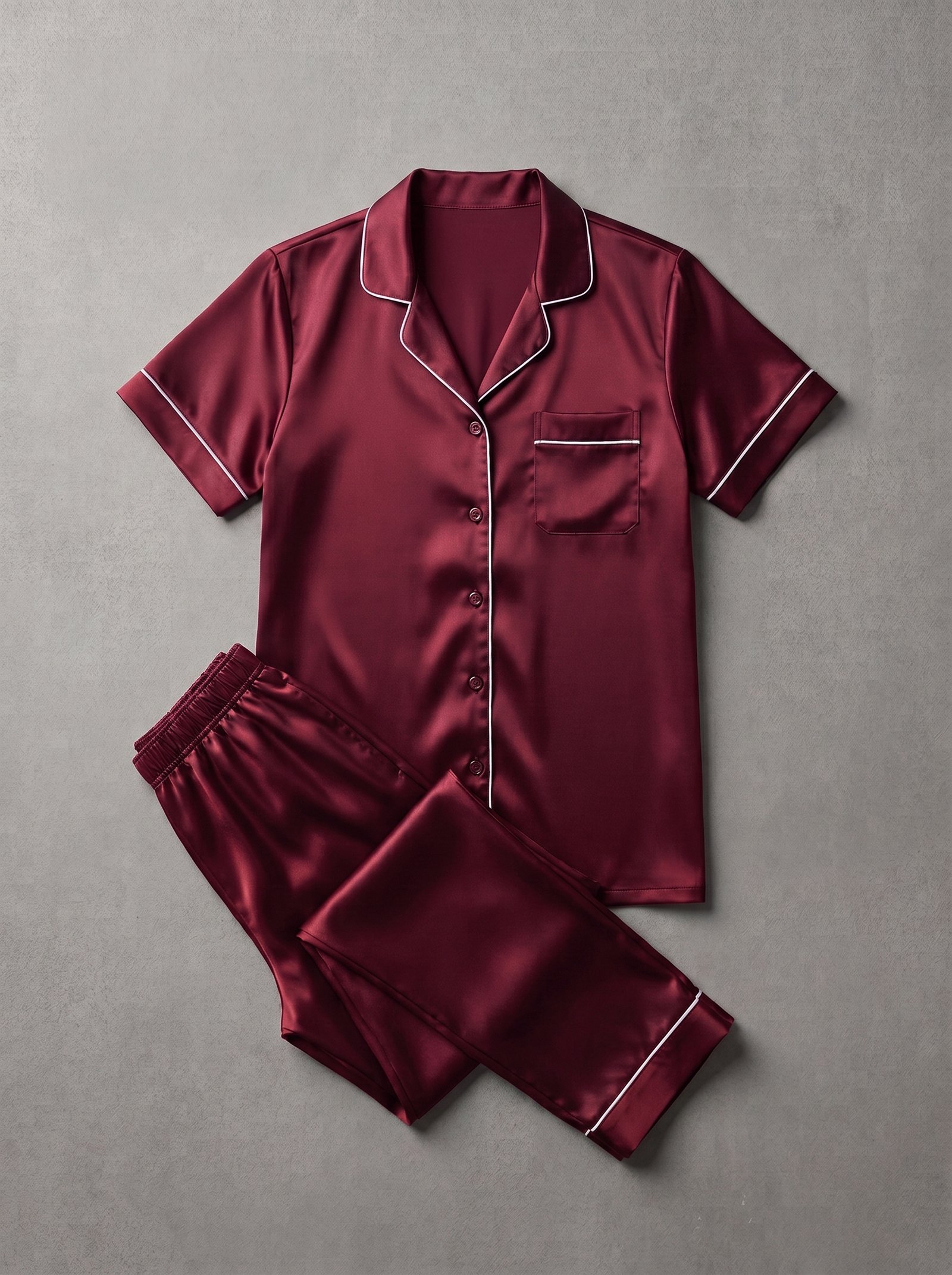 Women's 2-Piece Satin Nightwear Set - Image 3
