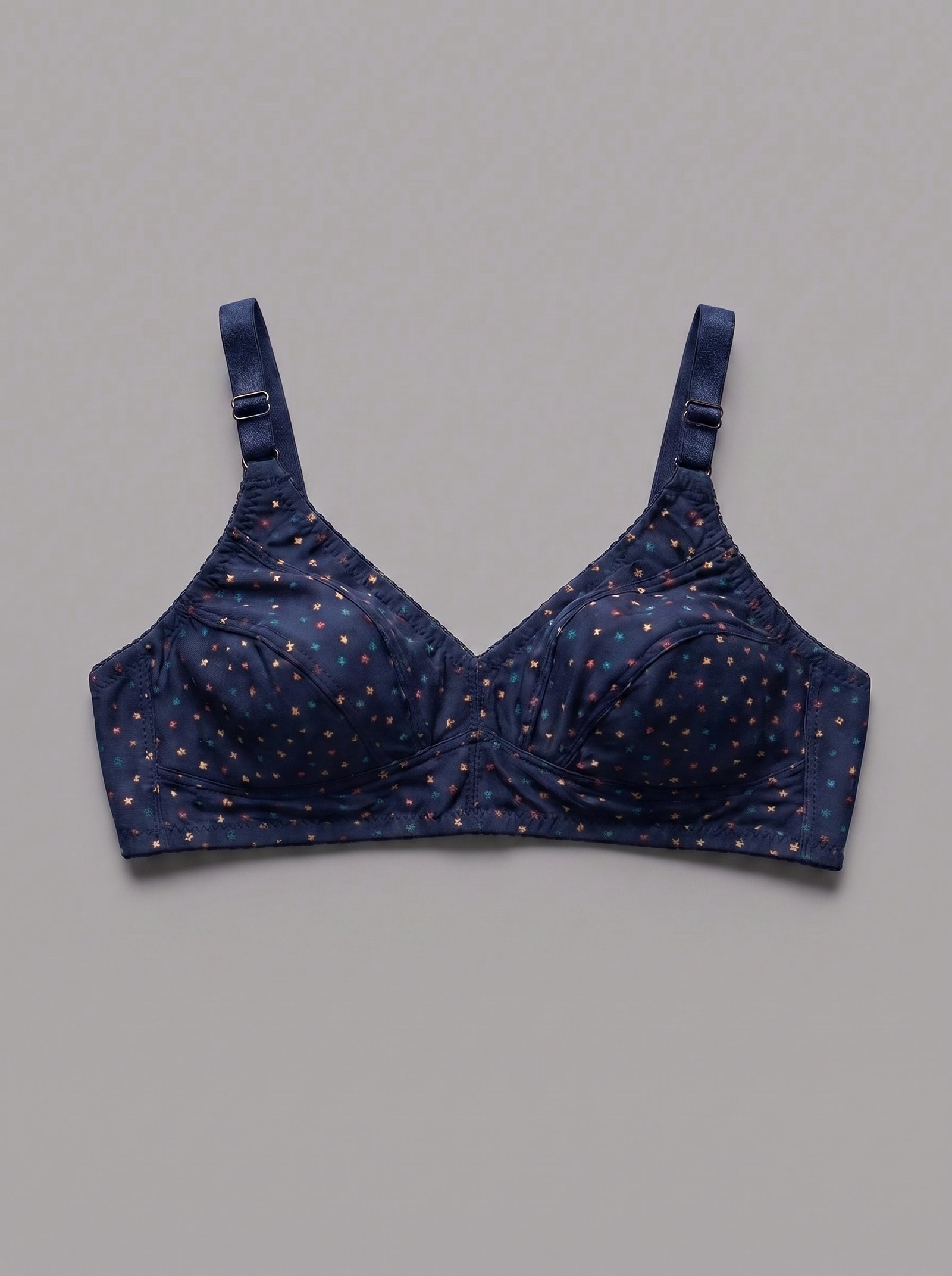Women's Printed Cotton Comfort Bra with Printed Design