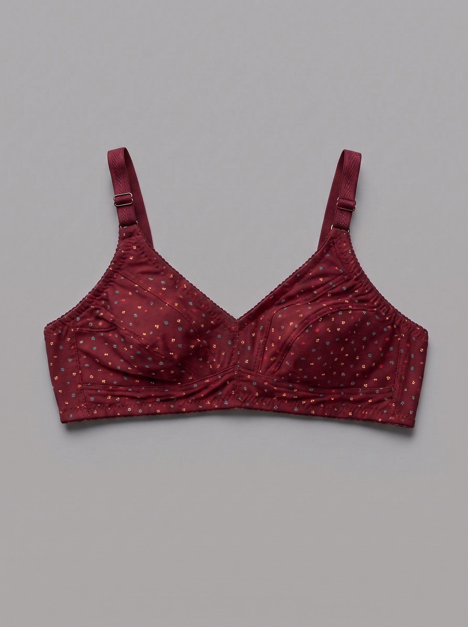 Women's Printed Cotton Comfort Bra with Printed Design